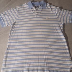 Chaps Polo Blue And White